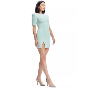 Dress The Population Maddox Short Sleeve Mini Sheath Dress - Sage, XL